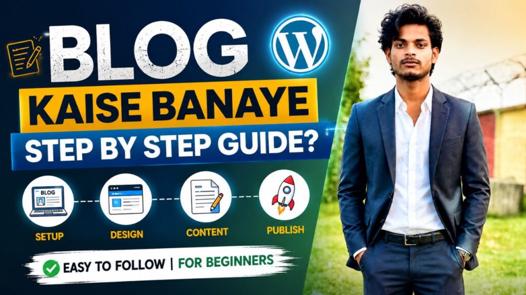 Blog Kaise Banaye : Top Easy Ways बनाए अपना ब्लॉग और कमाए घर बैठे लाखों प्रति महीने (2026) blog kaise banaye step by step guide