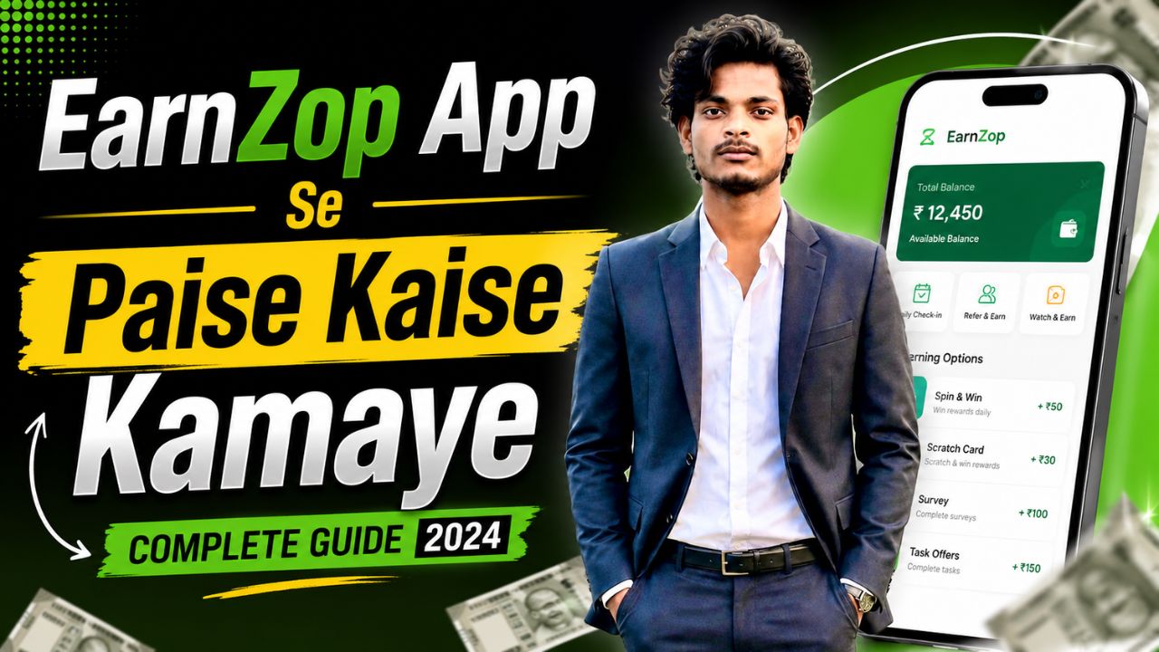 earnzop app se paise kaise kamaye