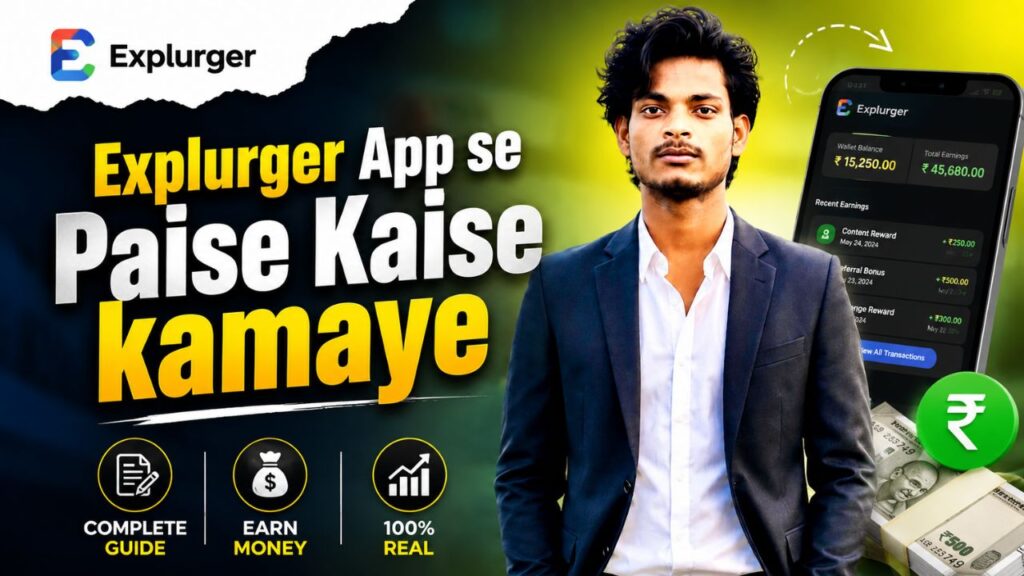 explurger app se paise kaise kamaye