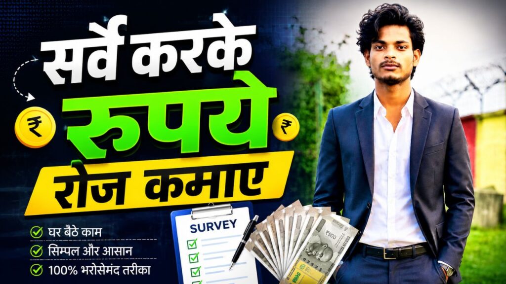 survey se rupay kaise kamaye