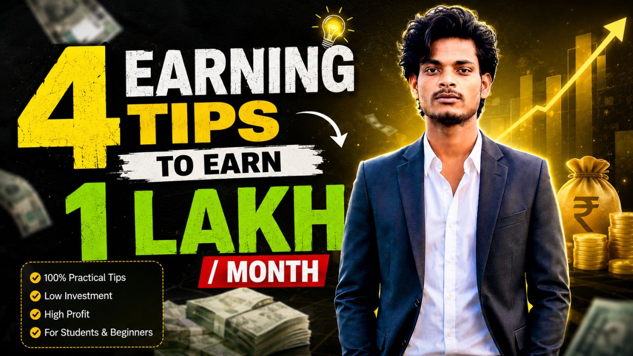 4 earning tips to earn 1 lakh month