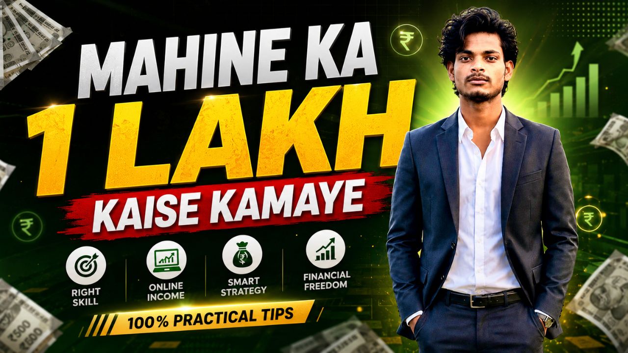 mahine ka 1 lakh kaise kamaye