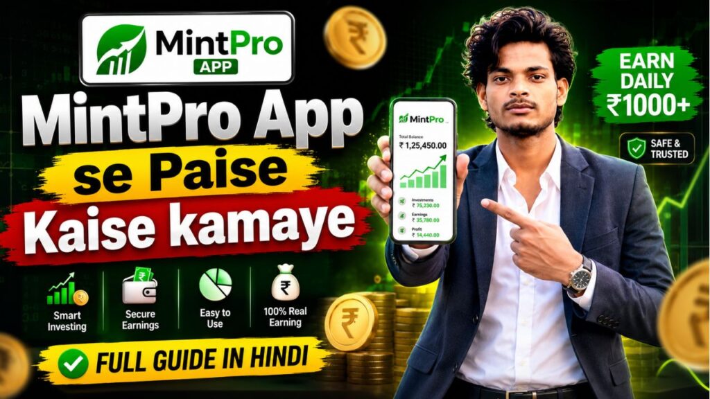 MintPro App se Paise Kaise kamaye? Top आसान तरीका, कमाए 1000/D mintpro app se paise kaise kamaye