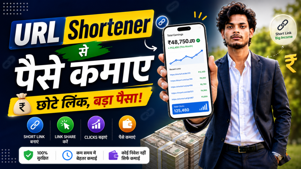 Social media se paise Kaise kamaye? Top 11 तरीके (50K से लेकर 100K कमाए/ M) URL Shortener Se Paise Kaise Kamaye1 1024x576